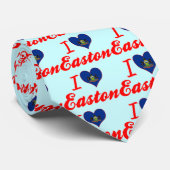 Cravate J'aime Easton, Pennsylvanie (Roulé)