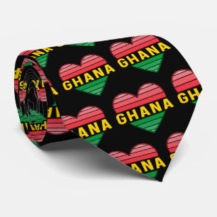 Cravate J'aime Ghana, Cœur ghanéen