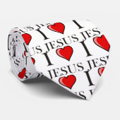 Cravate J'aime Jésus (Roulé)