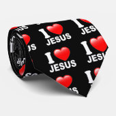 Cravate J'aime Jésus (Roulé)