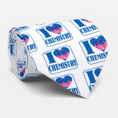 Cravate J'aime la chimie (Roulé)