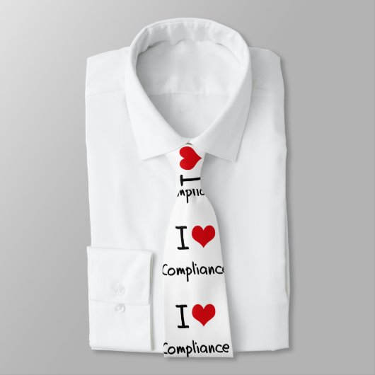 Cravate J'aime la conformité (Attaché)