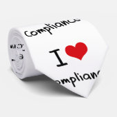 Cravate J'aime la conformité (Roulé)