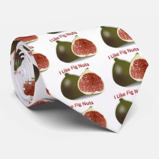 Cravate J'aime la figue Nuts (Roulé)