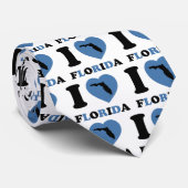 Cravate J'aime la Floride (Roulé)