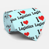 Cravate J'aime la logistique (Roulé)