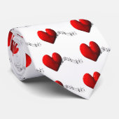 Cravate J'aime la musique (Roulé)