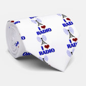 Cravate J'aime la radio (Roulé)