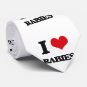 Cravate J'aime la rage (Roulé)