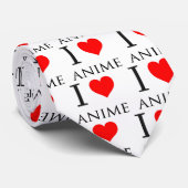 Cravate J'aime l'Anime (Roulé)