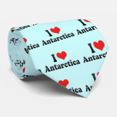 Cravate J'aime l'Antarctique (Roulé)