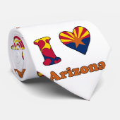 Cravate J'aime l'Arizona (Roulé)