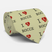 Cravate J'aime le Bocce (Roulé)