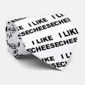 Cravate J'aime le fromage (Roulé)