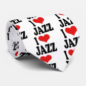 Cravate J'aime le jazz (Roulé)