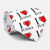 Cravate J'aime le judo (Roulé)