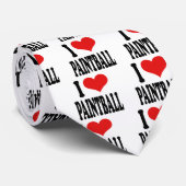 Cravate J'aime le Paintball (Roulé)