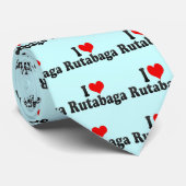 Cravate J'aime le rutabaga (Roulé)