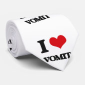 Cravate J'aime le vomi (Roulé)