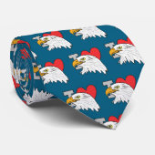 Cravate J'aime les aigles (Roulé)