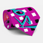 Cravate J'Aime Les Années 80 ! (Roulé)