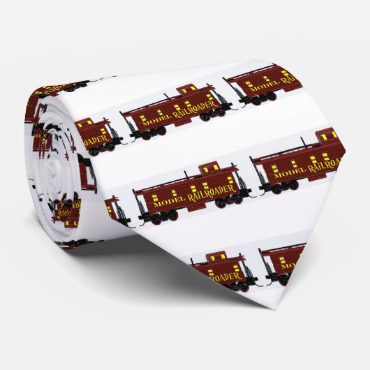 Cravate J'aime les chemins de fer modèles (Roulé)