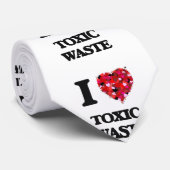 Cravate J'aime les déchets toxiques (Roulé)