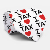 Cravate J'aime l'impôt (Roulé)