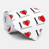 Cravate J'aime lutter (Roulé)