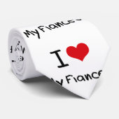 Cravate J'aime ma fiancée (Roulé)