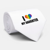 Cravate J'aime ma fille gaie (Roulé)