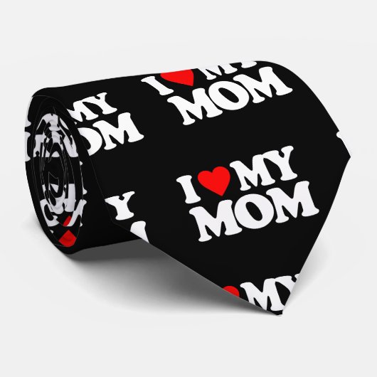 CRAVATE J'AIME MA MAMAN (Roulé)