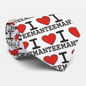 Cravate J'aime Mantee (Roulé)