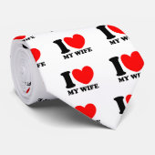 Cravate J'aime mon épouse (Roulé)