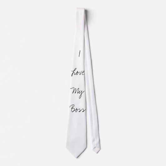 Cravate J'aime mon patron (Devant)