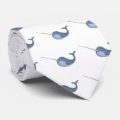 Cravate J'aime Narwhals (Roulé)