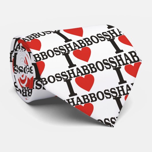 Cravate J'aime Shabbos (Roulé)