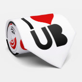 Cravate J'aime UB (Roulé)