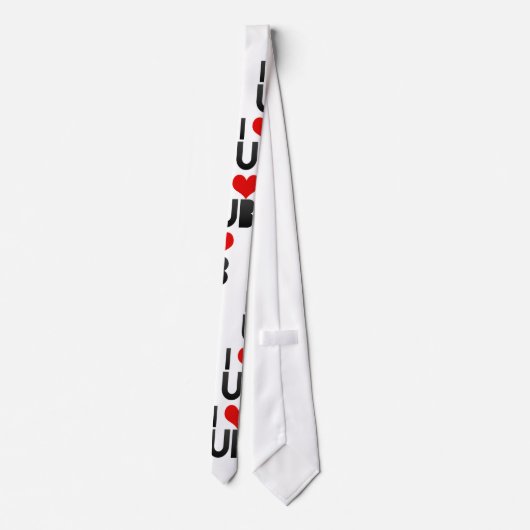 Cravate J'aime UB (Dos)