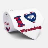 Cravate J'aime Wyoming (Roulé)