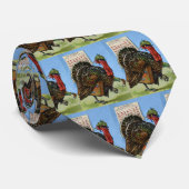 Cravate J'Aimerais Pouvoir Voler Thanksgiving Turquie (Roulé)
