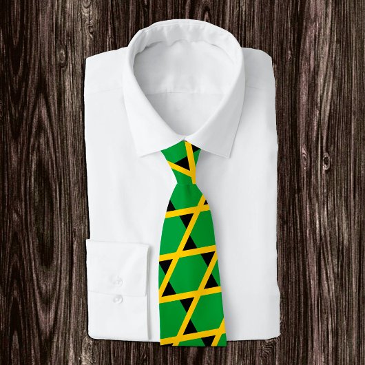 Cravate Jamaica Ties, fashion Jamaican Flag, business
