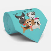 Cravate Jamais Assez De Chiens (Roulé)