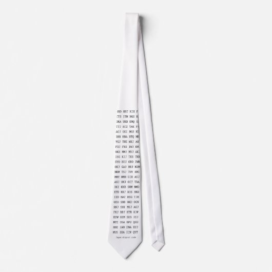 Cravate Japan Airport Code(IATA) Tie (Devant)