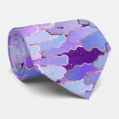 Cravate Japanese Clouds, Twilight, Violet and Deep Purple (Roulé)