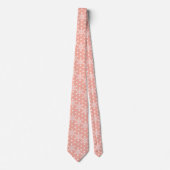 Cravate Japonais Asanoha motif - corail rose (Devant)