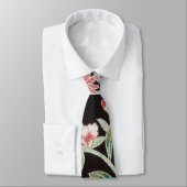 Cravate Japonais KIMONO Textile, motif floral (Attaché)