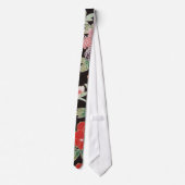 Cravate Japonais KIMONO Textile, motif floral (Dos)