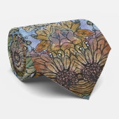 Cravate Jardin Chic Fleur Chic Shabby peinture aquarelle (Roulé)