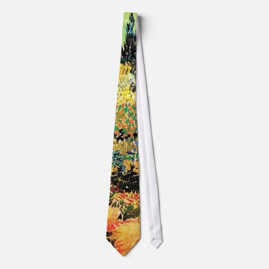 Cravate Jardin fleuri avec chemin, Vincent van Gogh (Devant)